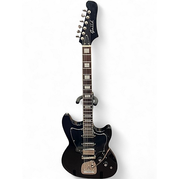 Used Guild Surfliner Deluxe Metallic Black Solid Body Electric Guitar