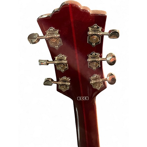 Used Guild Starfire V Trans Red Hollow Body Electric Guitar