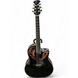 Used Ovation CC24 Celebrity Black Acoustic Electric Guitar