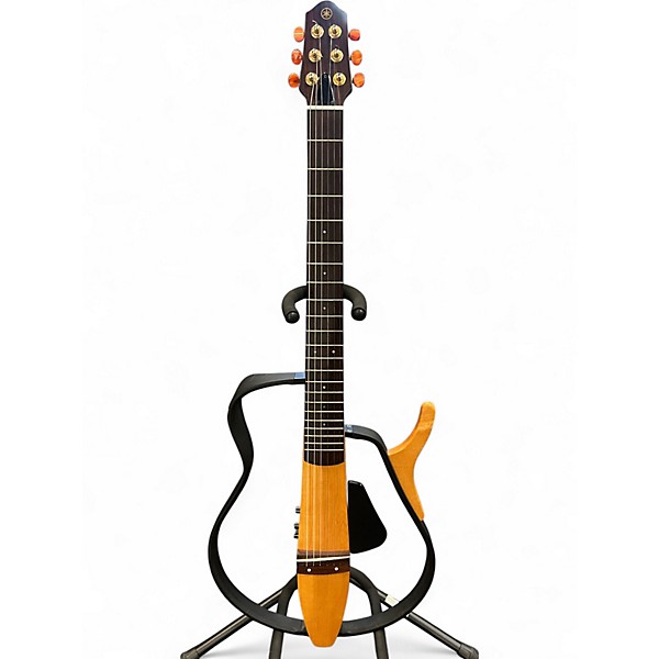 YAMAHA SLG100S 美品 Yamaha SLG-100S BL Silent Acoustic Electric Guitar Steel 6