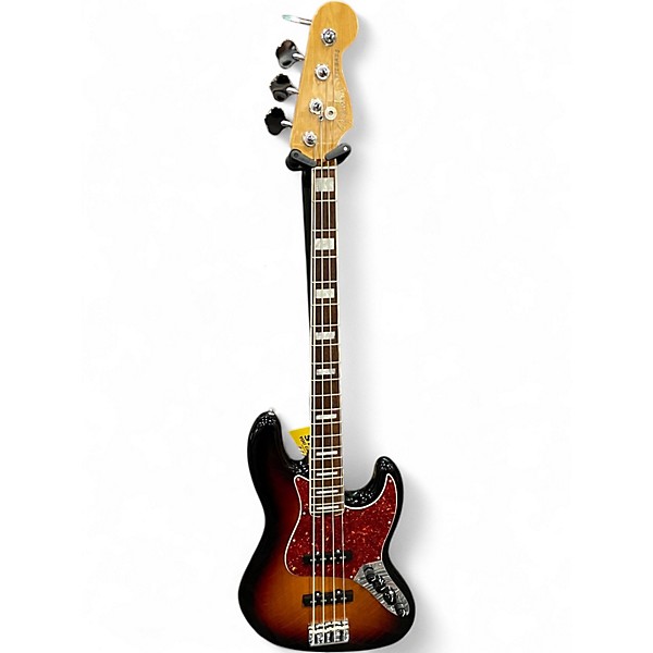 Used Fender American Elite Jazz Bass 3 Color Sunburst Electric Bass Guitar
