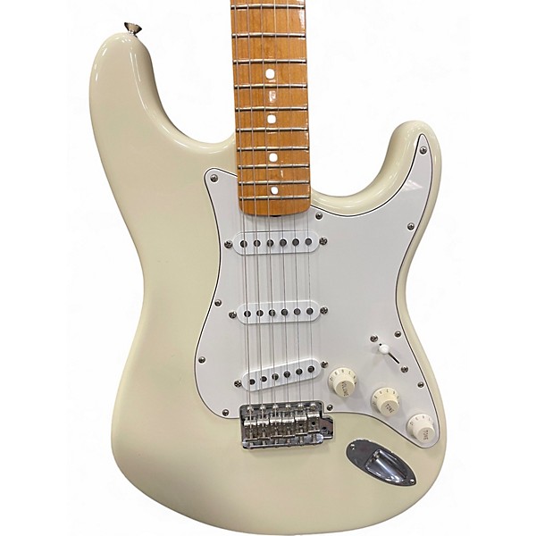 Used Fender JIMI HENDRIX VOODOO STRATOCASTER Olympic White Solid Body Electric Guitar