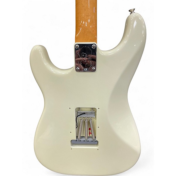 Used Fender JIMI HENDRIX VOODOO STRATOCASTER Olympic White Solid Body Electric Guitar