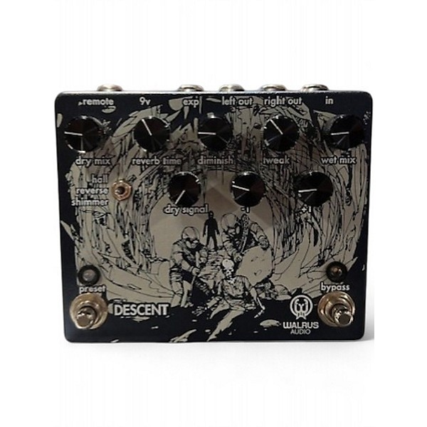 Used Walrus Audio Descent Reverb Effect Pedal