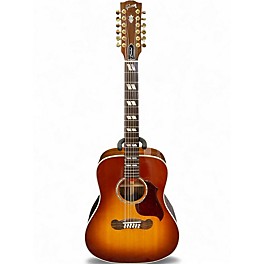 Used Gibson Songwriter Limited Edition Tobacco Burst 12 String Acoustic Electric Guitar