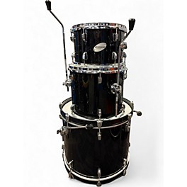 Used Ludwig 3 Piece Accent CS Gloss Black Drum Kit