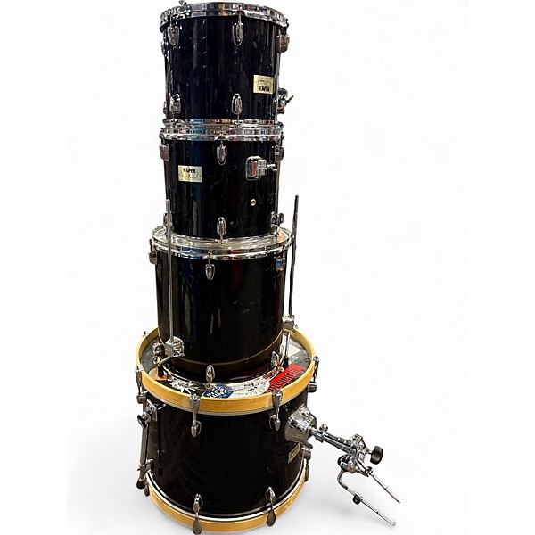 Used Mapex 4 Piece V Series Gloss Black Drum Kit