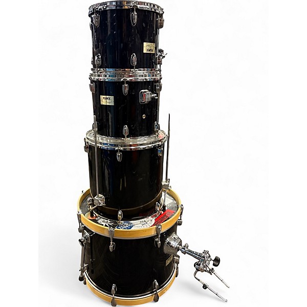 Used Mapex 4 Piece V Series Gloss Black Drum Kit