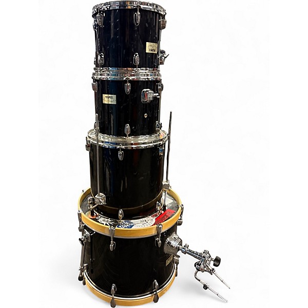 Used Mapex 4 Piece V Series Gloss Black Drum Kit