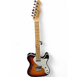 Used 2015 Fender American Elite Thinline Telecaster 3 Color Sunburst Hollow Body Electric Guitar