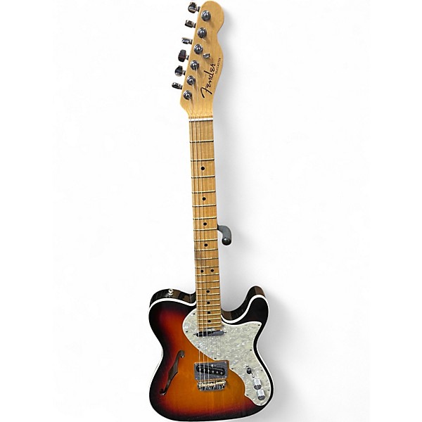 Used 2015 Fender American Elite Thinline Telecaster 3 Color Sunburst Hollow Body Electric Guitar
