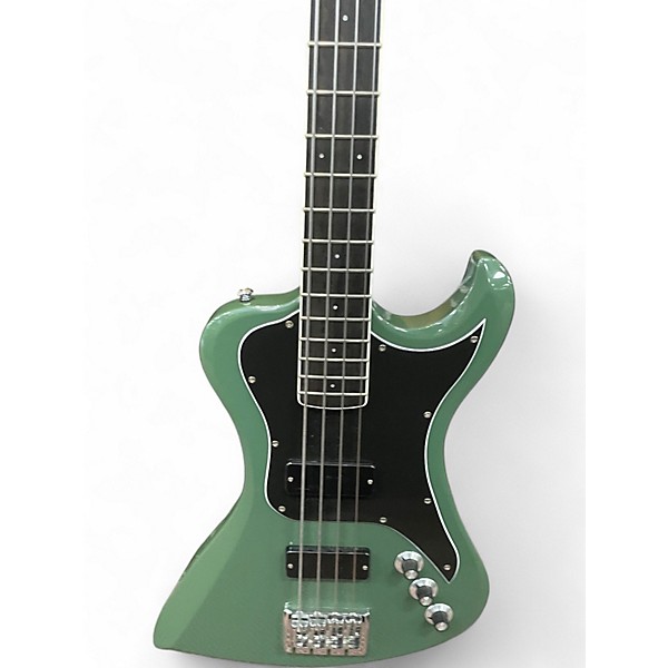 Used Dunable Guitars DE Sage Green Metallic Electric Bass Guitar