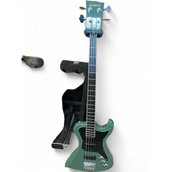 Used Dunable Guitars DE Sage Green Metallic Electric Bass Guitar