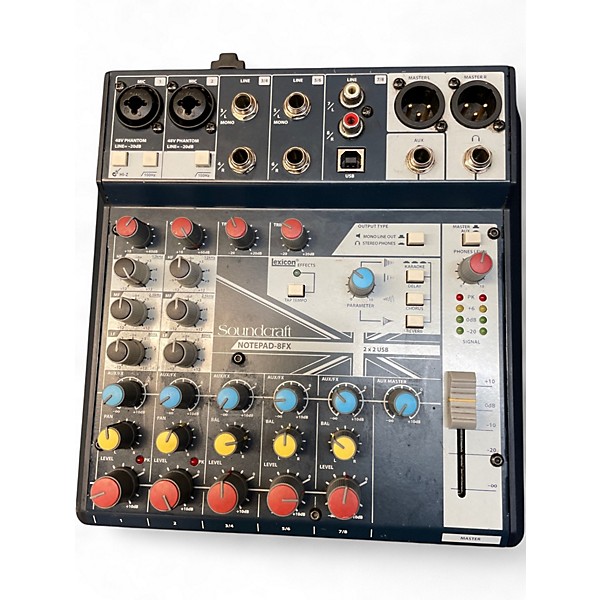 Used Soundcraft NOTEPAD 8FX Unpowered Mixer