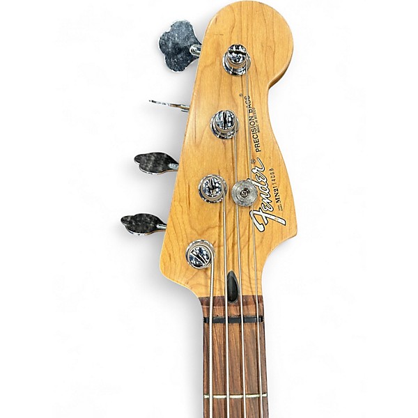 Used Fender Precision bass Black Electric Bass Guitar