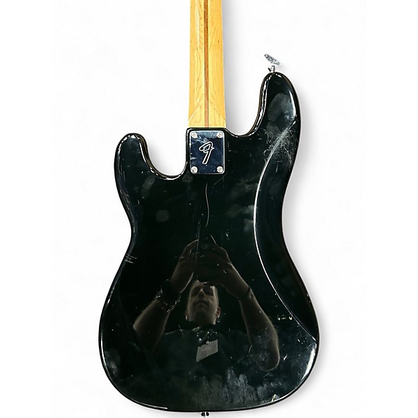 Used Fender Precision bass Black Electric Bass Guitar
