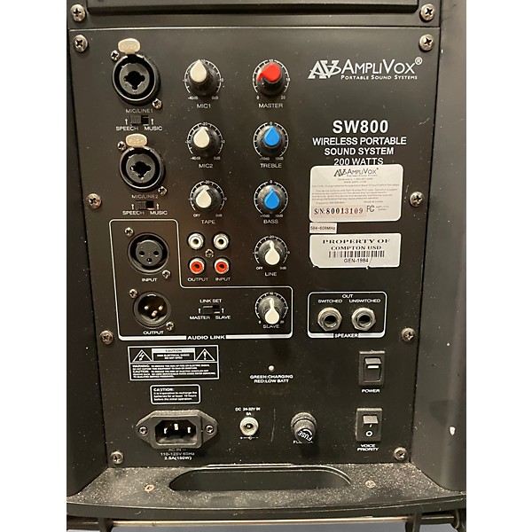 Used Amplivox SW800 Powered Speaker