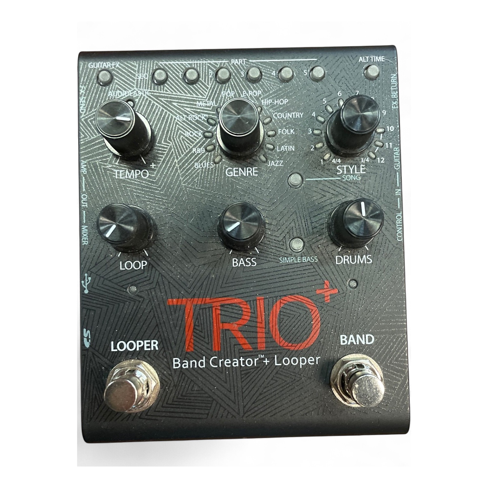 Digitech Trio+ Band Creator + Looper 美品 Used DigiTech Trio+ Band Creator Plus Looper Pedal | Guitar