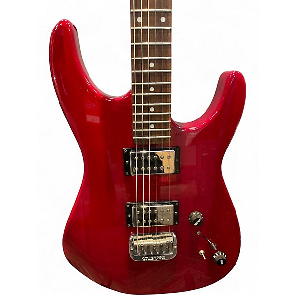Used Tribute INVADER RED Solid Body Electric Guitar