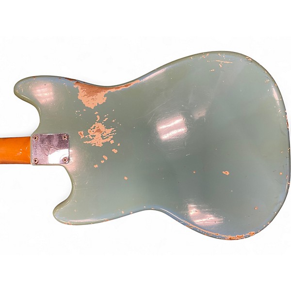 Vintage 1966 Fender Mustang Daphne Blue Solid Body Electric Guitar
