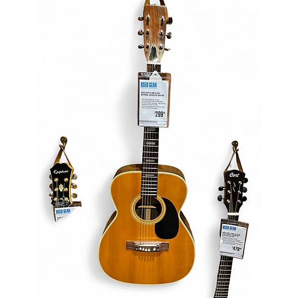 Used Guyatone FL407 Natural Acoustic Guitar