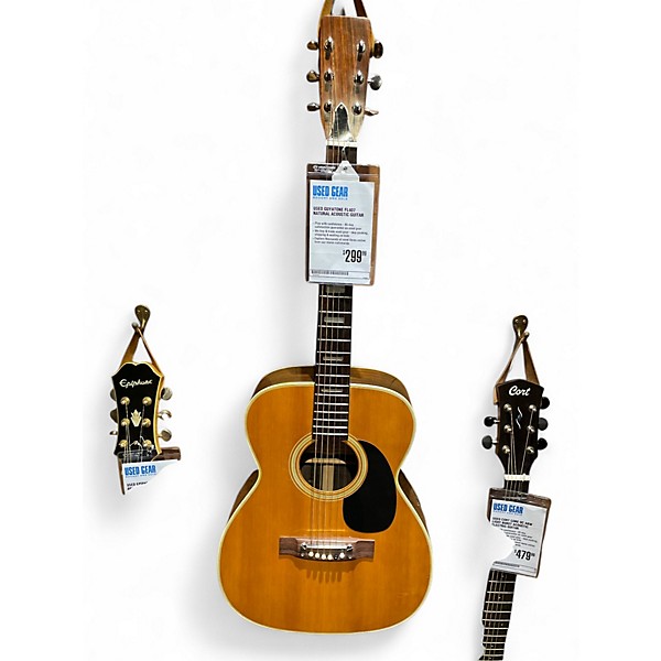 Used Guyatone FL407 Natural Acoustic Guitar