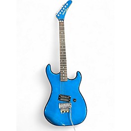 Used 1980s Kramer Focus 1000 Metallic Blue Solid Body Electric Guitar