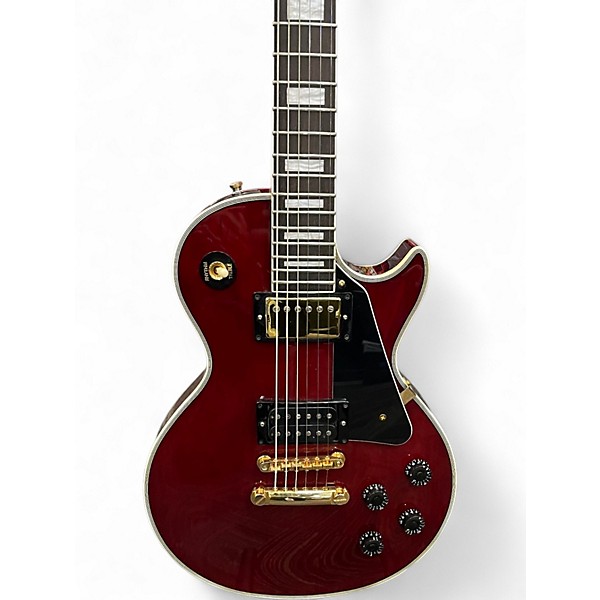 Vintage 1980s Orville Les Paul Custom Wine Red Solid Body