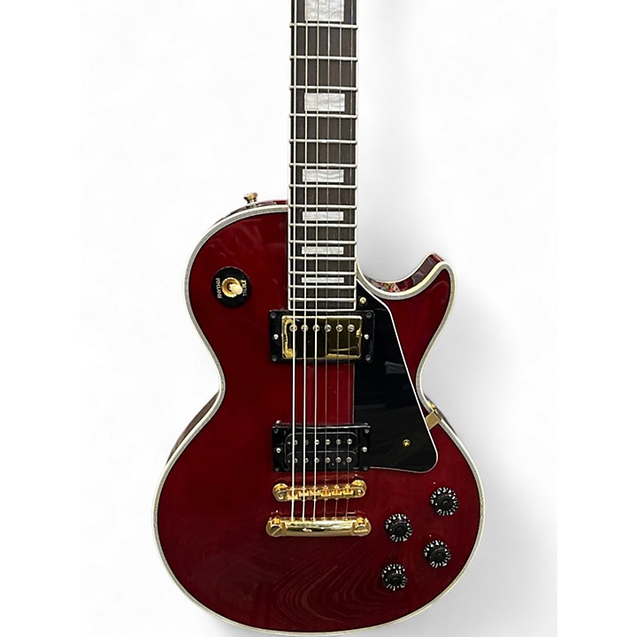 Vintage 1980s Orville Les Paul Custom Wine Red Solid Body