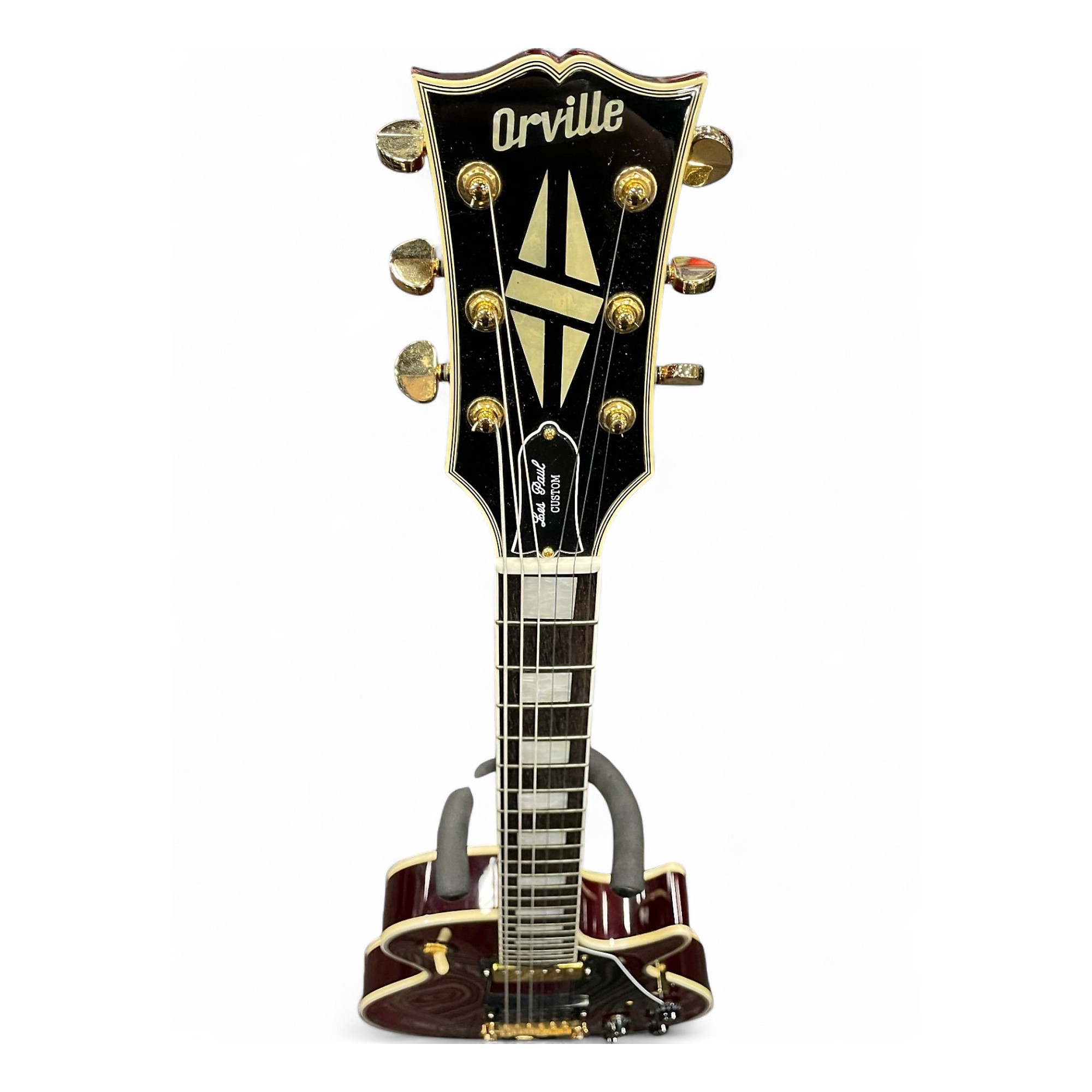 ギター Orville Les Paul Custom Vintage 1980s Orville Les Paul Custom Wine Red Solid Body