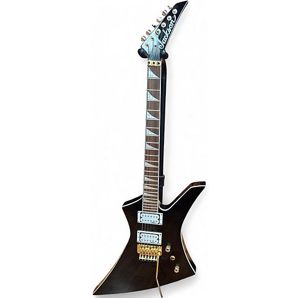 Used Jackson X Series Kelly KEX Black and Gold Solid Body Electric Guitar