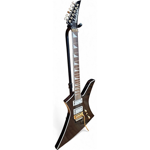 Used Jackson X Series Kelly KEX Black and Gold Solid Body Electric Guitar