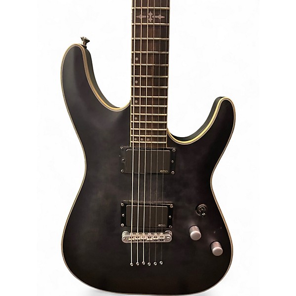 Used Schecter Guitar Research C1 Platinum Black Solid Body Electric Guitar
