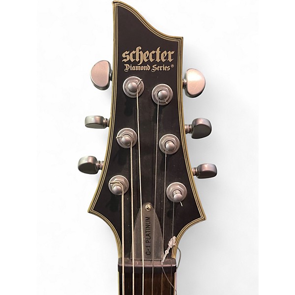 Used Schecter Guitar Research C1 Platinum Black Solid Body Electric Guitar