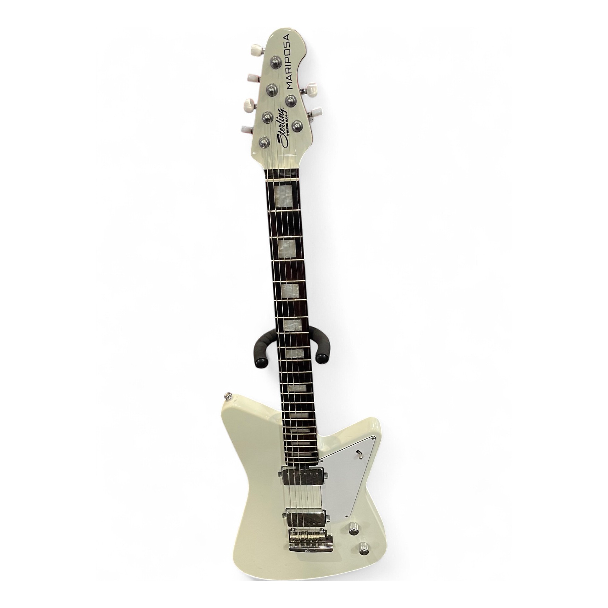 Used Sterling by Music Man Mariposa Olympic White Solid Body