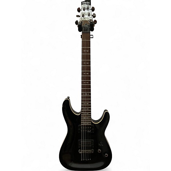 Used Schecter Guitar Research Omen 6 Black Solid Body Electric Guitar