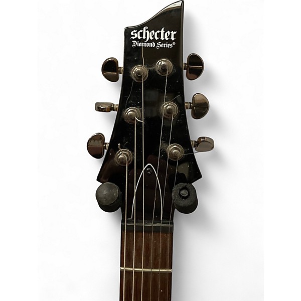 Used Schecter Guitar Research Omen 6 Black Solid Body Electric Guitar
