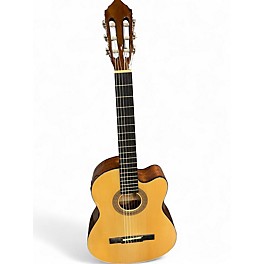 Used Lucero LC100CE Natural Classical Acoustic Electric Guitar