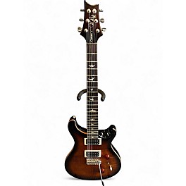 Used PRS SE Custom 24 Black and Gold Solid Body Electric Guitar