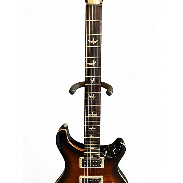 Used PRS SE Custom 24 Black and Gold Solid Body Electric Guitar
