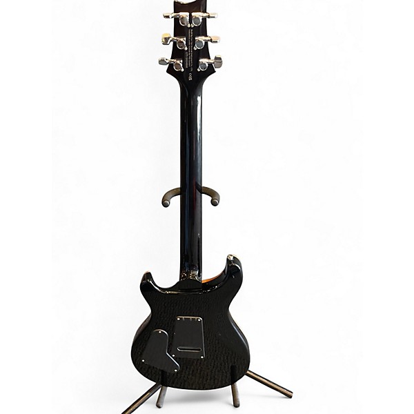 Used PRS SE Custom 24 Black and Gold Solid Body Electric Guitar