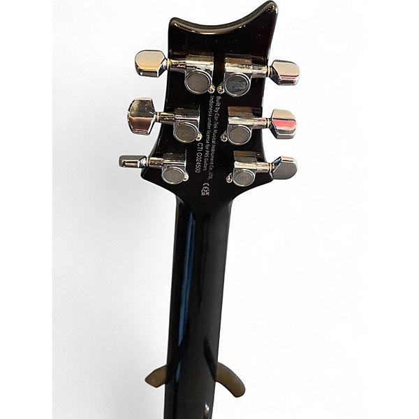Used PRS SE Custom 24 Black and Gold Solid Body Electric Guitar