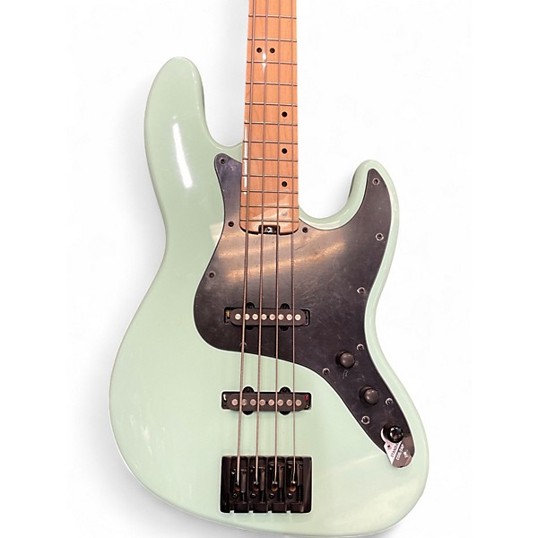 Used Schecter Guitar Research Diamond Series P4 Seafoam Green Electric Bass Guitar