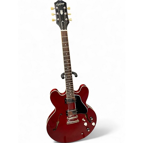 Used Epiphone Wildkat Wine Red Hollow Body Electric Guitar