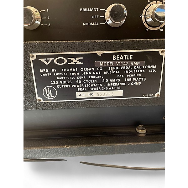 Vintage 1960s VOX BEATLE Solid State Guitar Amp Head