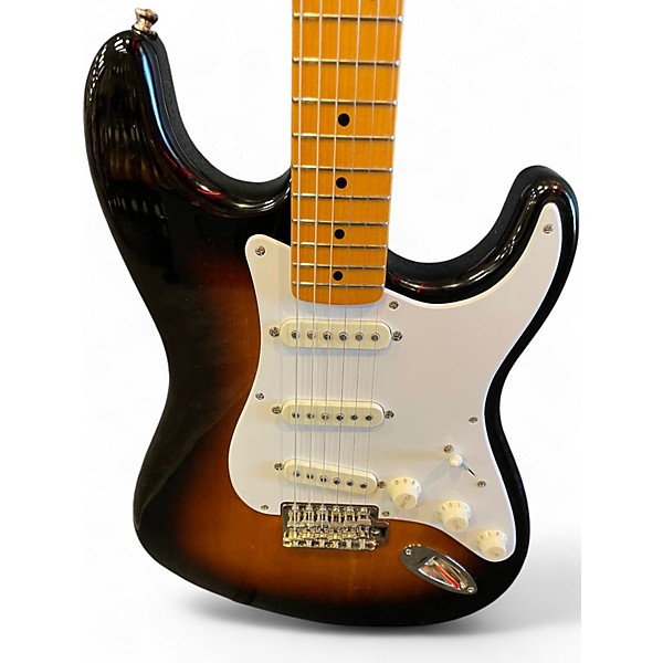 Used Squier Stratocaster 2 Color Sunburst Solid Body Electric Guitar