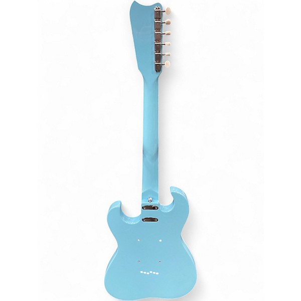 Used Silvertone 1449 Reissue Daphne Blue Solid Body Electric Guitar