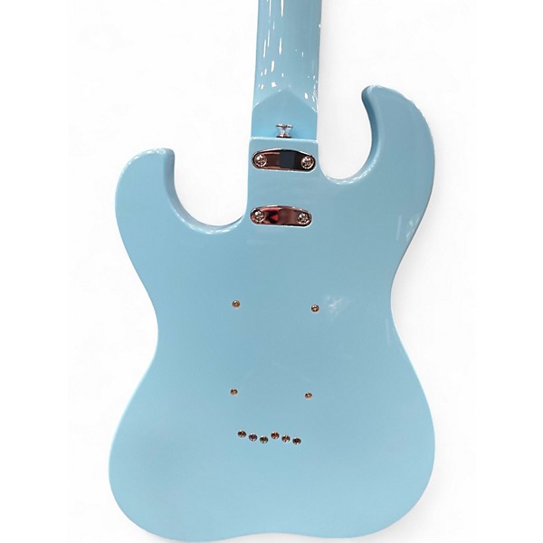 Used Silvertone 1449 Reissue Daphne Blue Solid Body Electric Guitar