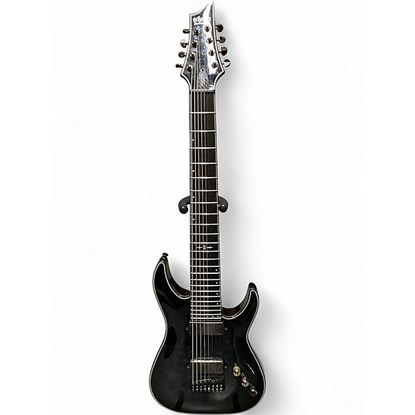 Used Schecter Guitar Research hellraiser c8 hybrid black burst Solid Body Electric Guitar
