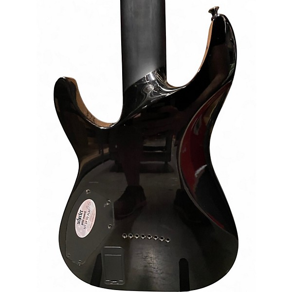 Used Schecter Guitar Research hellraiser c8 hybrid black burst Solid Body Electric Guitar